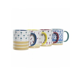 MUG GRES 13X8,5X9,5 330 ML, AFRICA MATE 4 SURT.