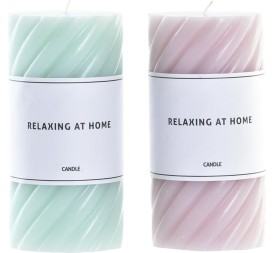 VELA CERA 7X7X14 475 GR. ESPIRAL 2 SURTIDO