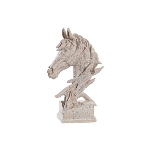 FIGURA RESINA 21X15X42 CABALLO BEIGE