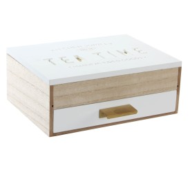 CAJA INFUSIONES MADERA 24X20X9 MARRON