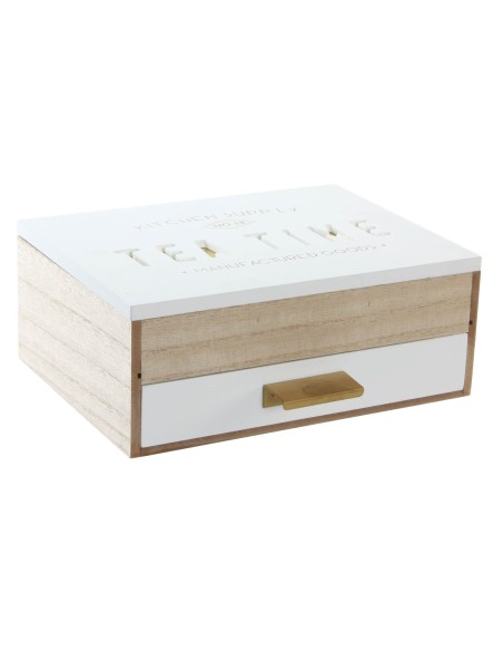 CAJA INFUSIONES MADERA 24X20X9 MARRON CAJA INFUSIONES MADERA 24X20X9 MARRON