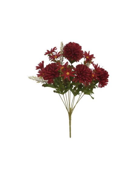 RAMO CRISANTEMOS AUTUMN  X 9-44CM (ROJO)