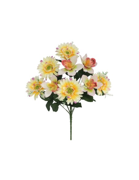 RAMO GERBERA MIX X 9-42 CM (AMARILLO)