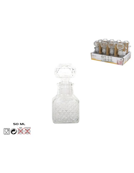 BOTELLA MINI CRISTAL ALBURY 50 ML.