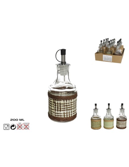 ACEITERA DRACO DIA 6,9X17,5CM CRISTAL 3S