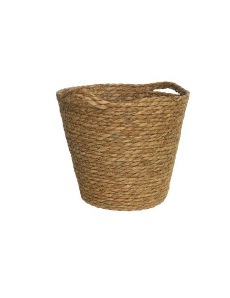 CESTO C/ASAS NATURA 29X27CM