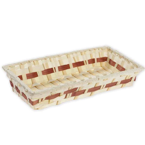 CESTO BAMBU RECTANGULAR CENEFA 30x15x6,5cm