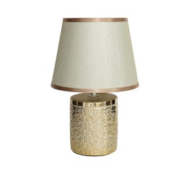 LAMPARA MESA CERAM TUXPAN 17X17X27CM ORO