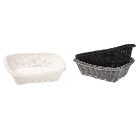 PANERA PLASTICO RECTANGULAR COL. NEGRO/ GRIS/ BNC