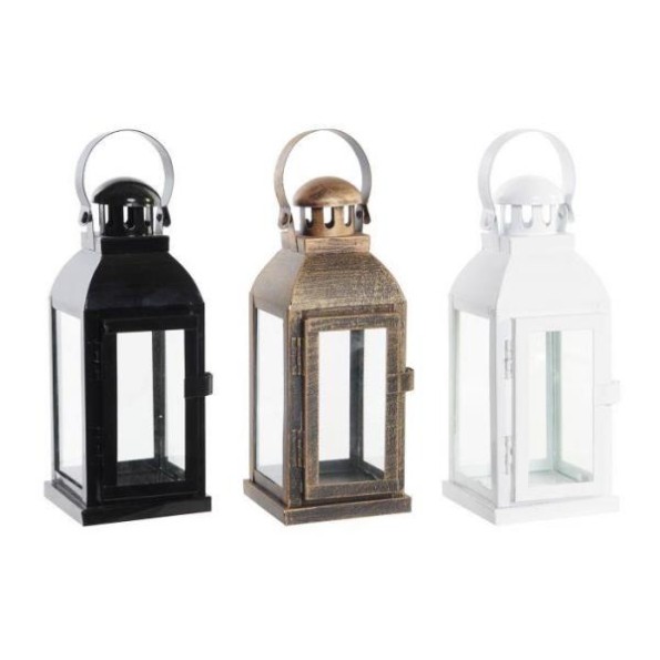 FAROLA METAL CRISTAL 10X10X23 3 SURT. (9101)