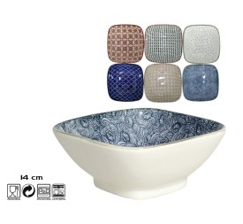 BOWL CUADRADO 14CM ROMA 6 SURTIDOS