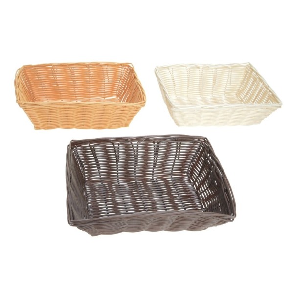 BANDEJA PLASTICO RECTANGULAR COL. SURTIDOS