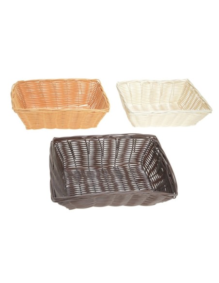 BANDEJA PLASTICO RECTANGULAR COL. SURTIDOS