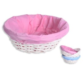 PANERA REDONDA COLOR BLANCO FORROS SURT.