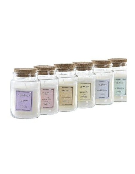 VELA CRISTAL 6X6X10 120GR, PERFUMADA 6 SURT.