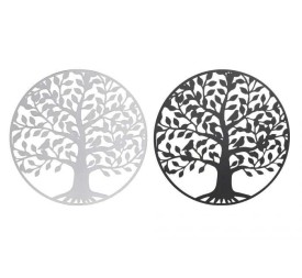 DECORACION PARED METAL 60X1X60 ARBOL 2 SURT.