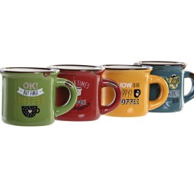 MUG PORCELANA 7,5X5,7X5 70 VINTAGE 4 SURT.
