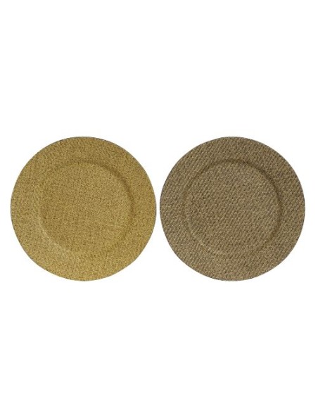 BAJO PLATO PP FIBRA 33X33X2 NATURAL 2 SURT