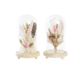 DECORACION FLOR SECA CRISTAL 12X12X21 2 SURT.