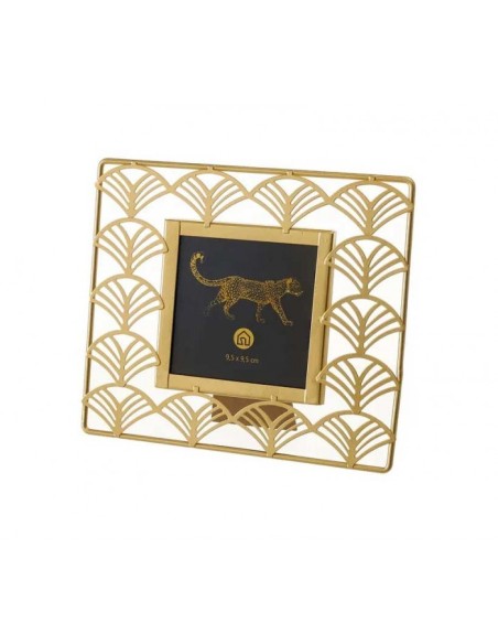 PORTAFOTOS METAL ORO 19 X 1 X 16,30 CM