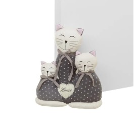 TOPE PUERTA GATO TELA-GRAVILLA 26 X 10 X 31 CM