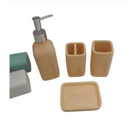CONJUNTO BAÑO RESINA 4 PCS 19X19X19 CM SAMSAL