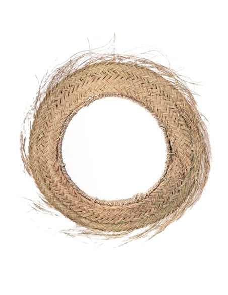 ESPEJO ESPARTO ARTESANAL 40CM