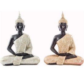 FIGURA RESINA 21X10,5X29 BUDA BRILLANTE 2 SURT.