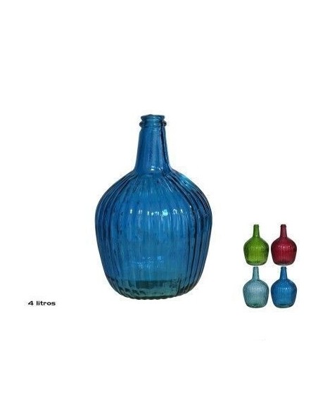 GARRAFA DECORACION ESTRIADA CARAFE 4L  COLOR