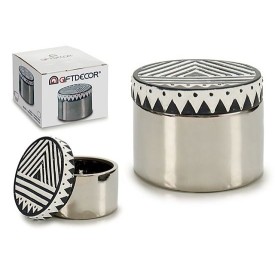 JOYERO CERAMICA REDONDO PL ROMBOS BL NG