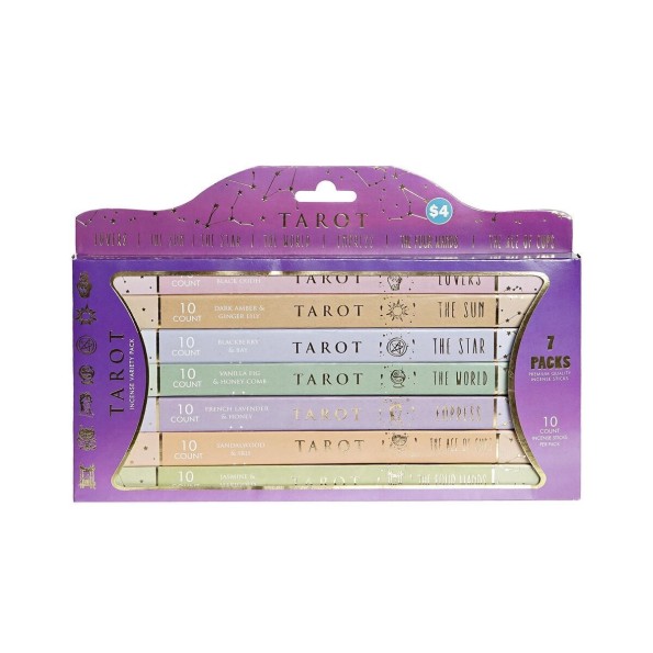 INCIENSO VARILLA SET 70 AROMA MADERA 27X2X18 TAROT