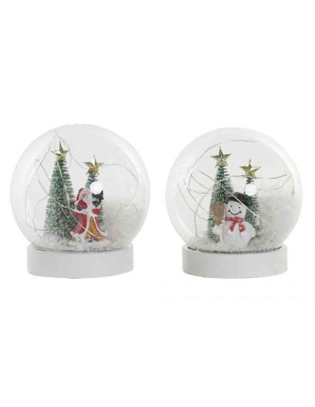 BOLA DECORACION LED 12X12X13 10L. 2AA 2 SURT.