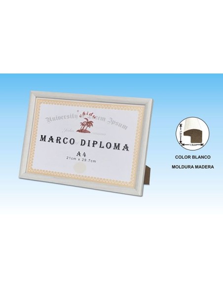 MARCO DIPLOMA A4 BLANCO DM-878(12/24) MARCO DIPLOMA A4 BLANCO DM-878(12/24)