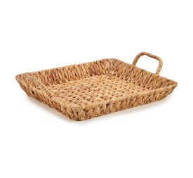 CENTRO DE MESA RECTANGULAR DE PAJA BAJO CON ASAS