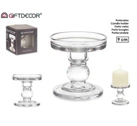 CANDELABRO CRISTAL BOLA S 9CM
