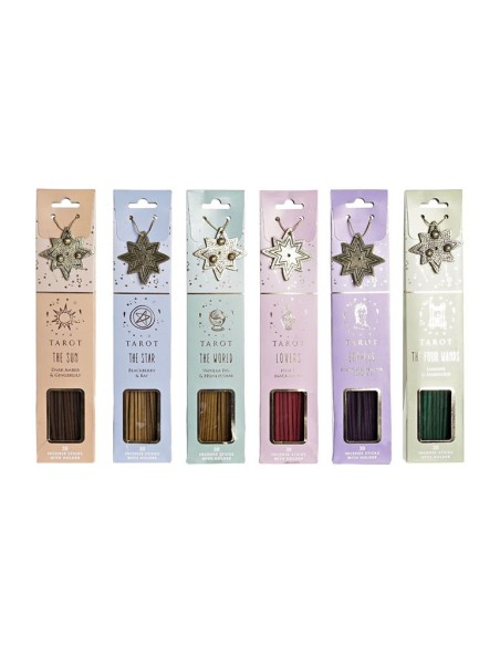 INCIENSO VARILLA SET 30 AROMA 6,5X2,3X30,5 TAROT 6