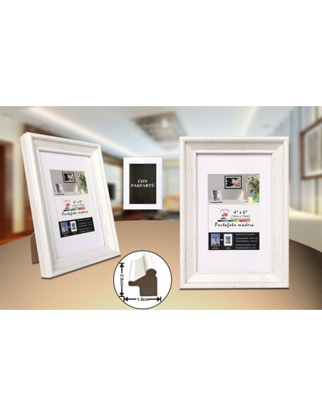 PORTAFOTO MADERA DM-841 20X25CM(12/24)