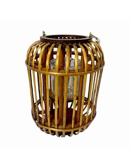 PORTAVELAS VASO CRISTAL AGATA 30CM