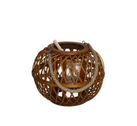 PORTAVELAS MIEL VASO CRISTAL DONNER 22CM