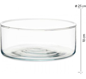 TARRINA CRISTAL CILINDRO 10X25CM