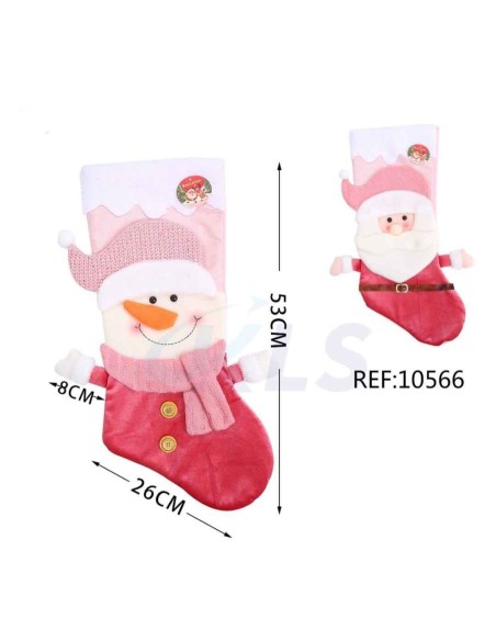 CALCETINES DE NAVIDAD MUÑECO NIEVE