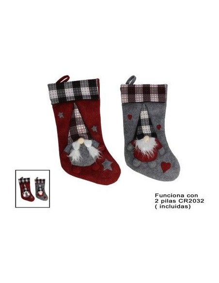 BOTA NAVIDAD LEWIS 5 LED 47X28X3CM 2STD