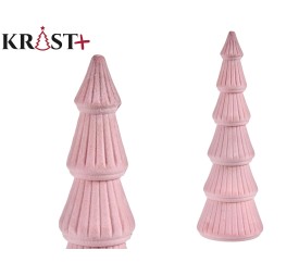 ARBOL NAVIDAD GRANDE CON TERCIOPELO ROSA