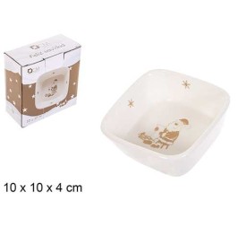 CUENCO CERAMICA NAVIDAD ORO NEW 10x10cm