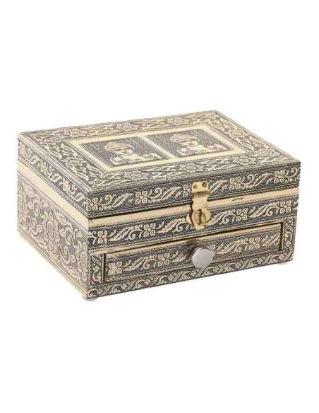 JOYERO MADERA ALUMINIO 17,5X12,5X8,5 BUDDHA JOYERO MADERA ALUMINIO 17,5X12,5X8,5 BUDDHA