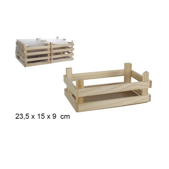 CAJA MADERA MULTIUSOS 23.5x15x9cm