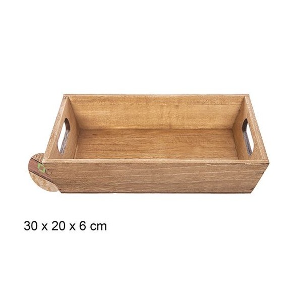 CAJA MADERA CAOBA 30x20x6cm