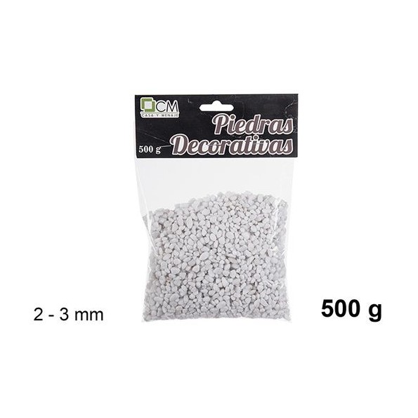 PIEDRA DECORATIVA BLANCA 2-3mm(500 g)