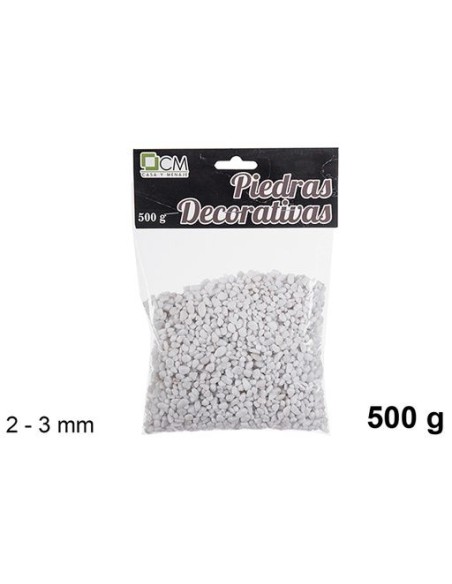 PIEDRA DECORATIVA BLANCA 2-3mm(500 g) PIEDRA DECORATIVA BLANCA 2-3mm(500 g)