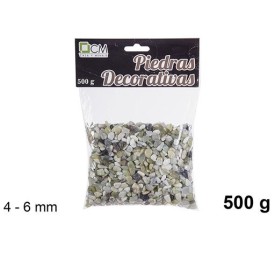 PIEDRA DECORATIVA VERDE 4-6mm(500 g)